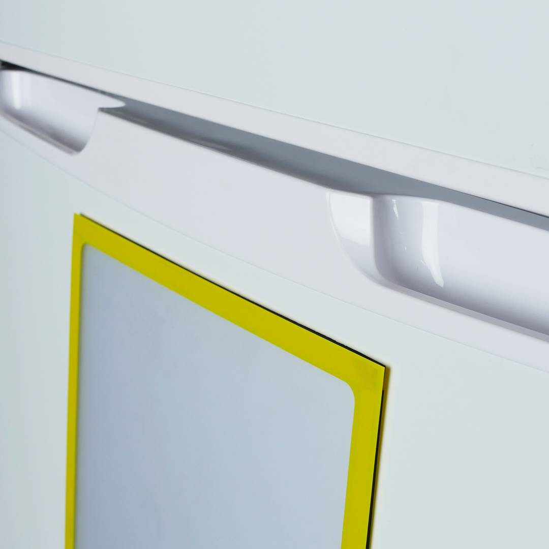 Marco magnético flexible amarillo A3 para letreros con imán