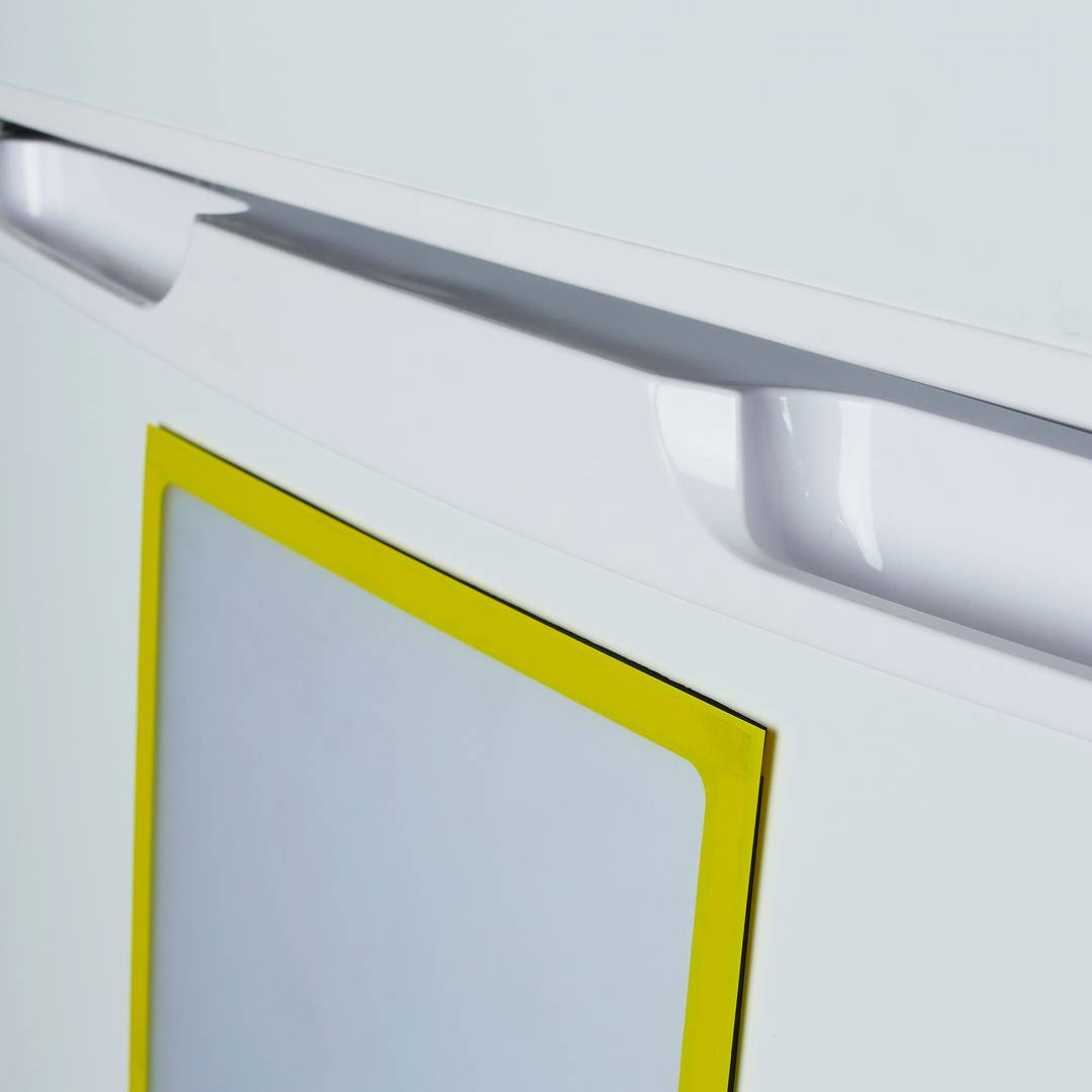 Cornice magnetico porta avvisi per visualizzazione dei documenti A4 con  telaio flessibile giallo - Cablematic