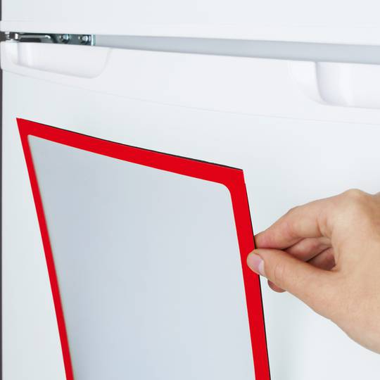 Magnetrahmen Magnetic Dokumenten-Displayhalter in A4 mit rot flexiblen Rahmen