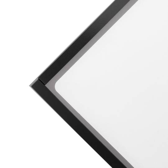 Suporte para display de documentos magnético em tamanho A4 com moldura cinzento flexível