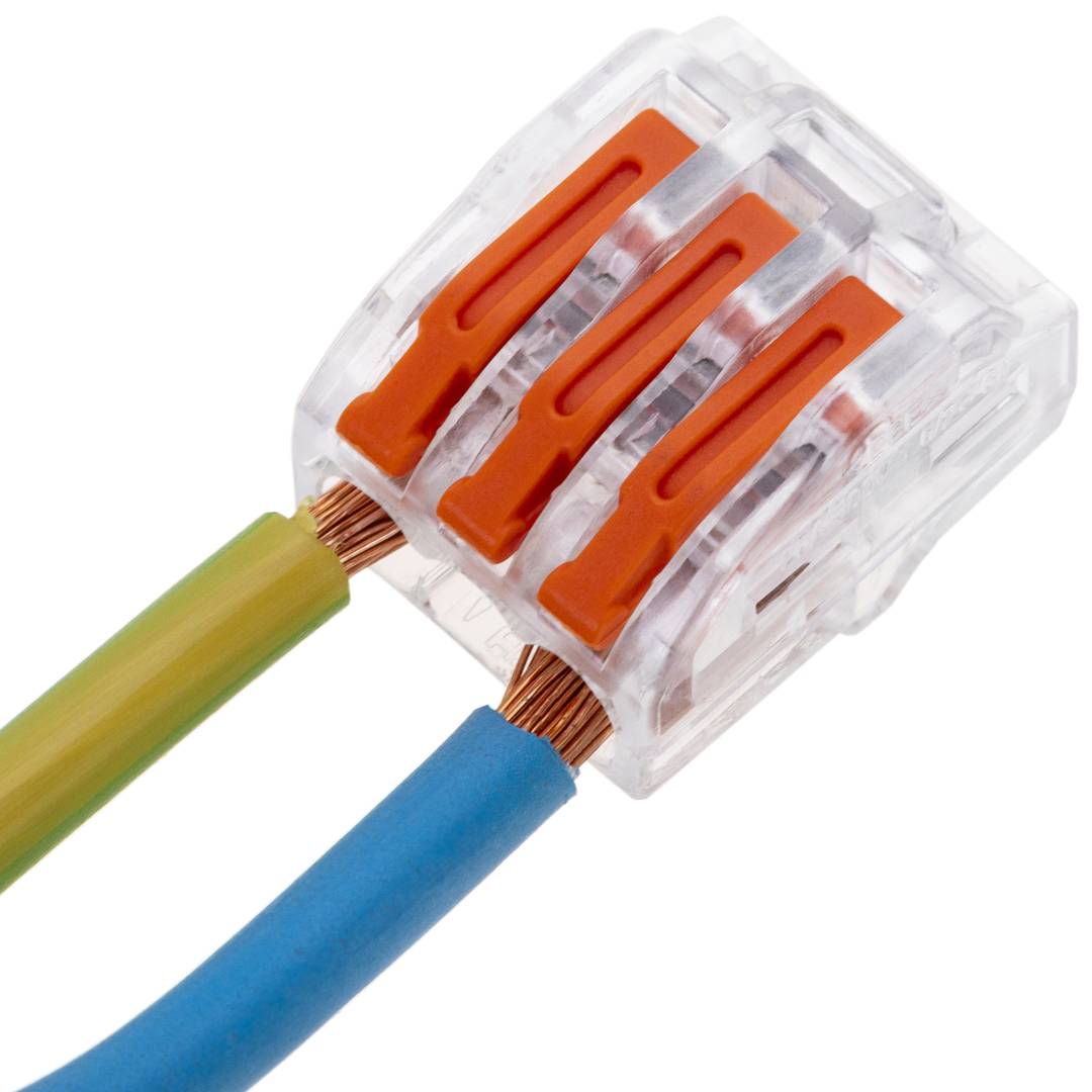 Blok złączy 3-drożnych do kabla 2,5 mm (5 sztuk)