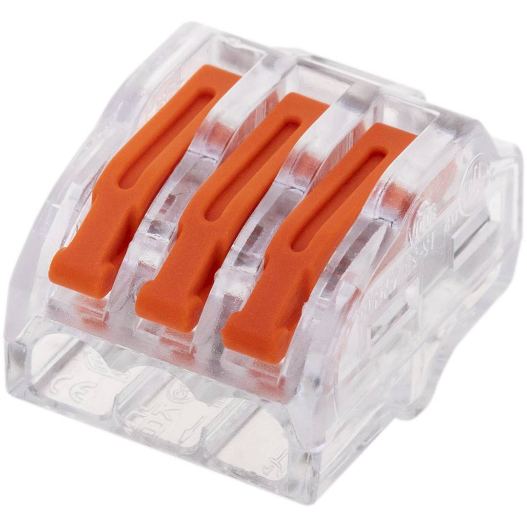 Blok złączy 3-drożnych do kabla 2,5 mm (5 sztuk)