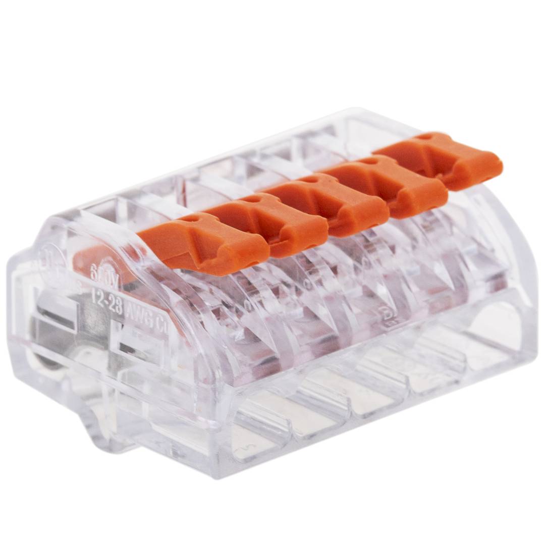 Blok złączy 5-stykowych do kabla 2,5 mm (5 sztuk)