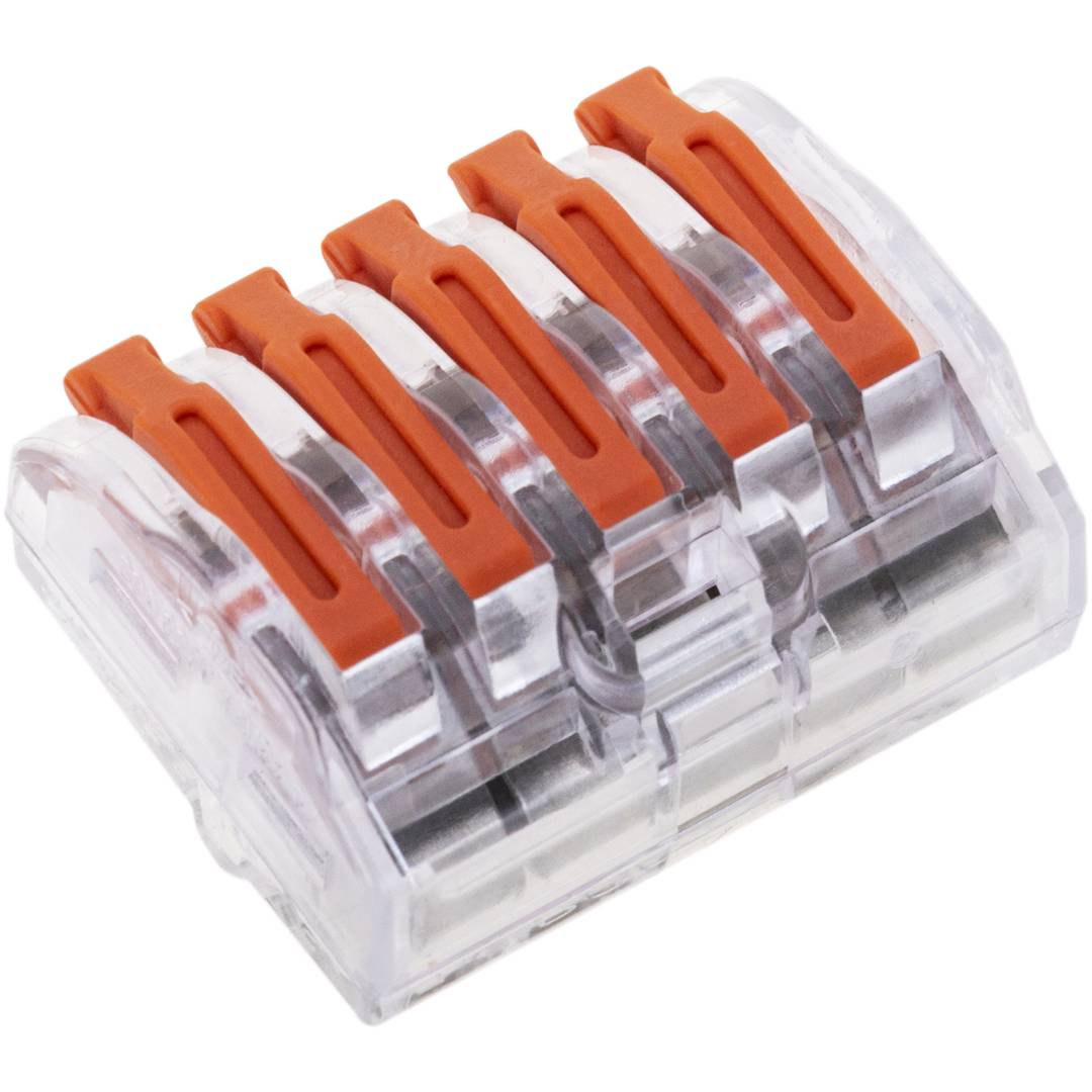 Blok złączy 5-stykowych do kabla 2,5 mm (5 sztuk)