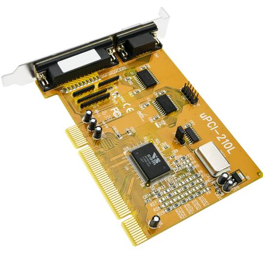 Karta uPCI serii równoległej 16C550 Titan z 2 portami RS232 i 1 portem równoległym
