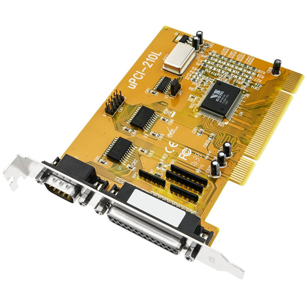 Karta uPCI serii równoległej 16C550 Titan z 2 portami RS232 i 1 portem równoległym