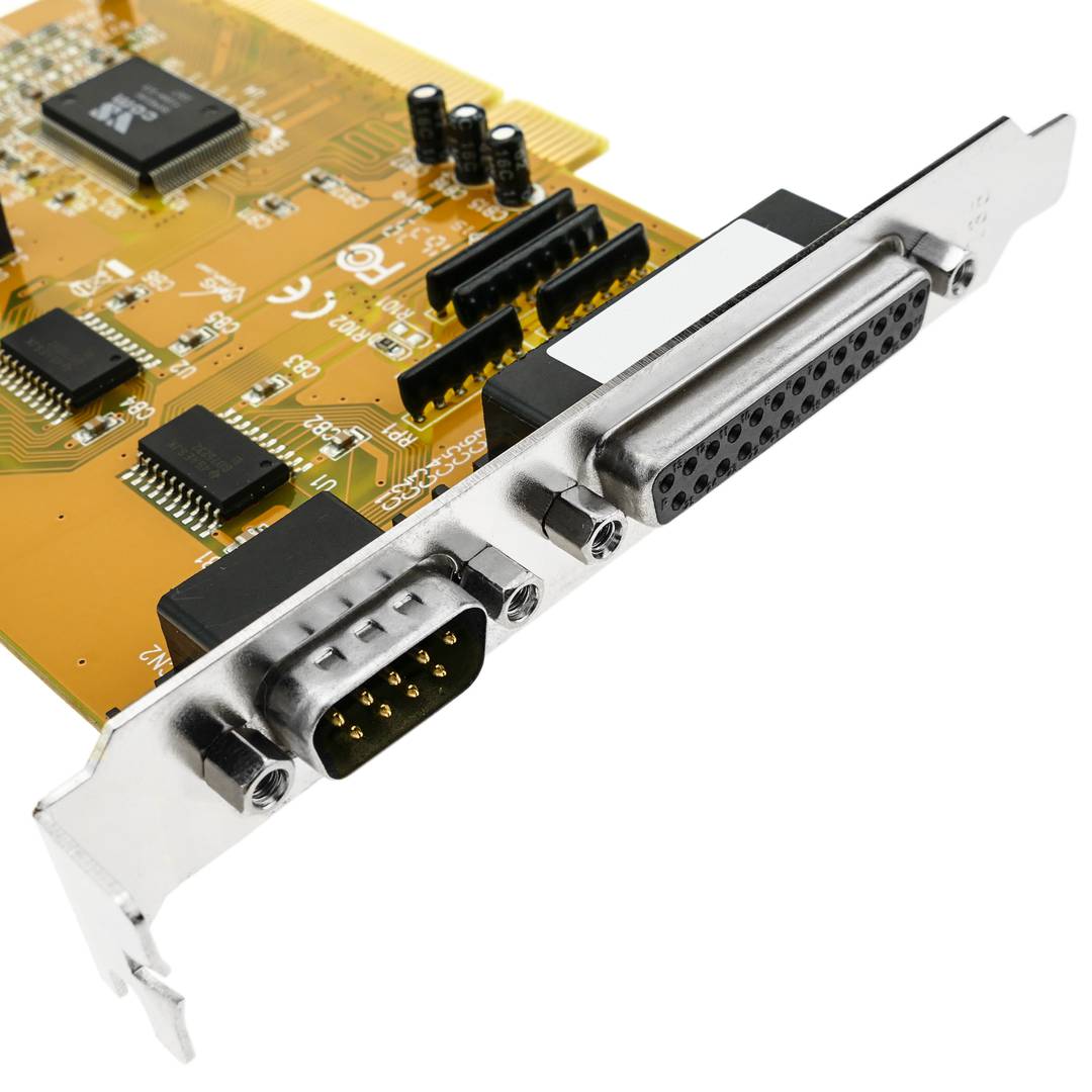 Karta uPCI serii równoległej 16C550 Titan z 2 portami RS232 i 1 portem równoległym