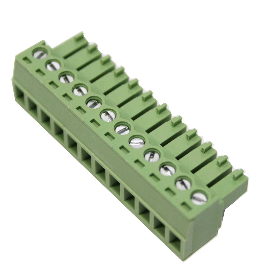 PCB conector fêmea de 12 pinos 3,81 milímetros