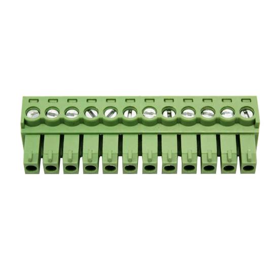 PCB conector fêmea de 12 pinos 3,81 milímetros