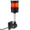Industriële signaaltoren. Verkeerslicht met knipperend rood LED-licht 12 VDC