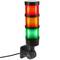 Tour de signalisation industrielle. Feu de signalisation avec lampes LED clignotante rouge orange verte 12 VDC