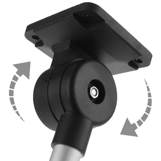 Tour de signalisation industrielle. Feu de signalisation avec lampe LED rouge 12 VDC noir