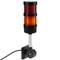 Tour de signalisation industrielle. Feu de signalisation avec lampes LED rouge orange 12 VDC noir