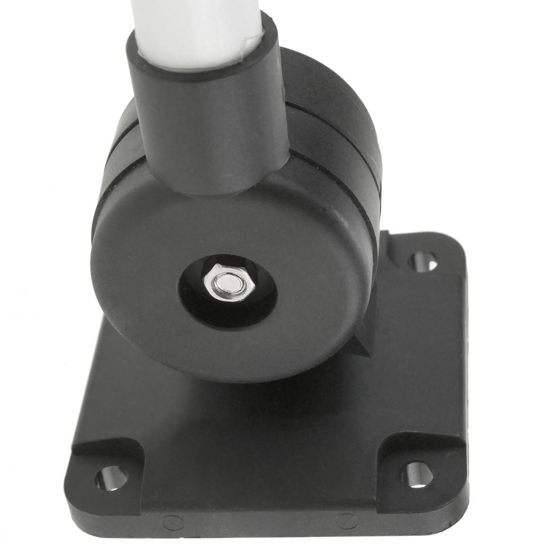 Torre de sinalização industrial. Semáforo com luz LED vermelha laranja verde 12 VDC Preto