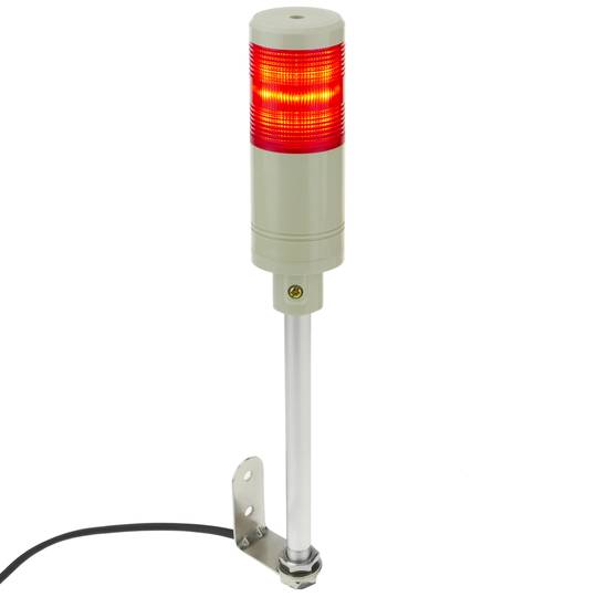 Industrieller Signalsäulen. Warnung Signalturm Lampe mit rot LED 12 VDC
