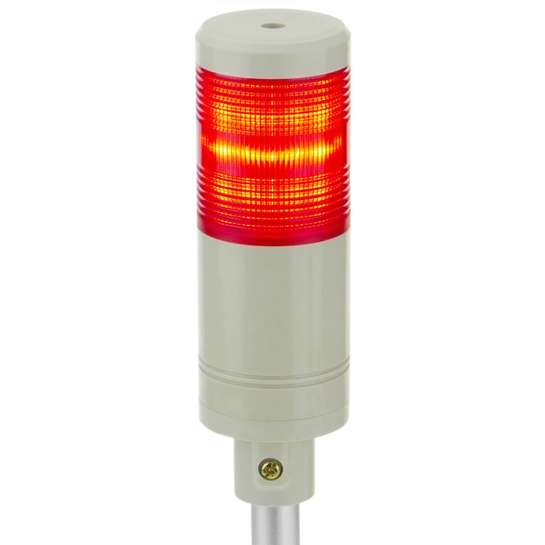 Industrieller Signalsäulen. Warnung Signalturm Lampe mit rot LED 12 VDC