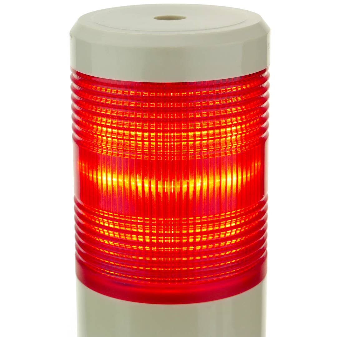 Industrieller Signalsäulen. Warnung Signalturm Lampe mit rot LED 12 VDC
