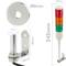 Torre di segnalazione industriale. Lampada e Semaforo con luce a LED rossa arancione verde 12 VDC