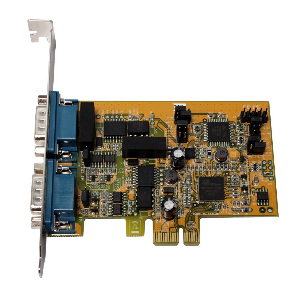 Tarjeta PCI-express PCIe a RS422 RS485 con protección eléctrica y opto-aislada