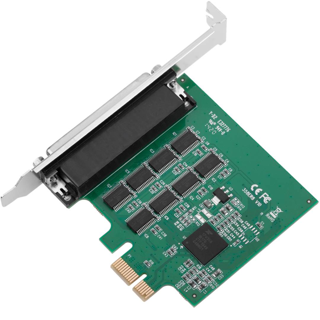 PCIe scheda PCI-Express RS232 16C1050 compatibile a 8 porte Flex-ATX