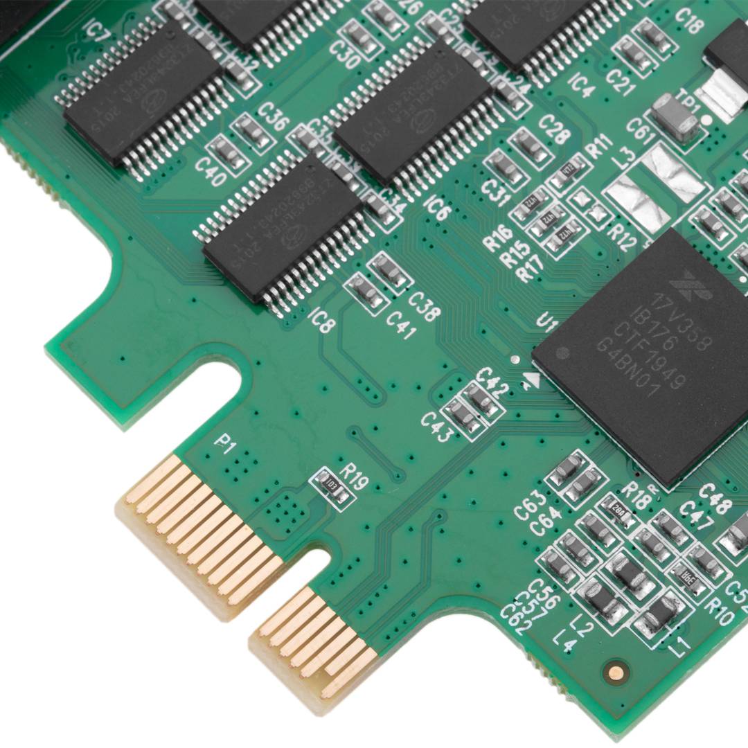 PCIe scheda PCI-Express RS232 16C1050 compatibile a 8 porte Flex-ATX