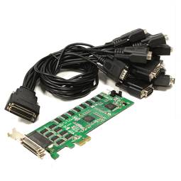 PCIe PCI-express porta seriale RS232 scheda 16C1050 16-flex-ATX supporto