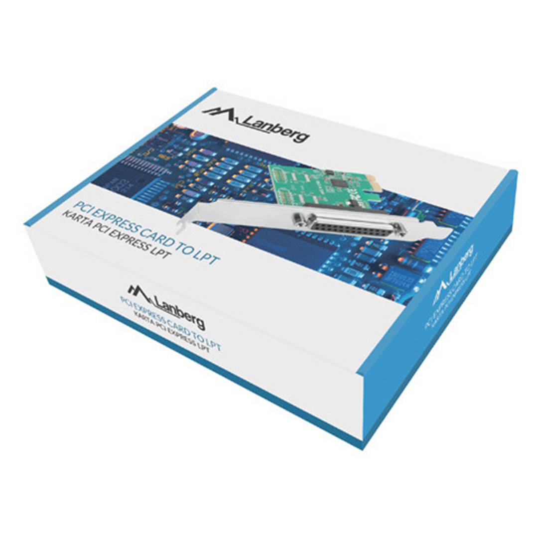 Targeta PCI Express X1 1X LPT 25 pin de perfil baix de Lanberg PCE-LPT-001