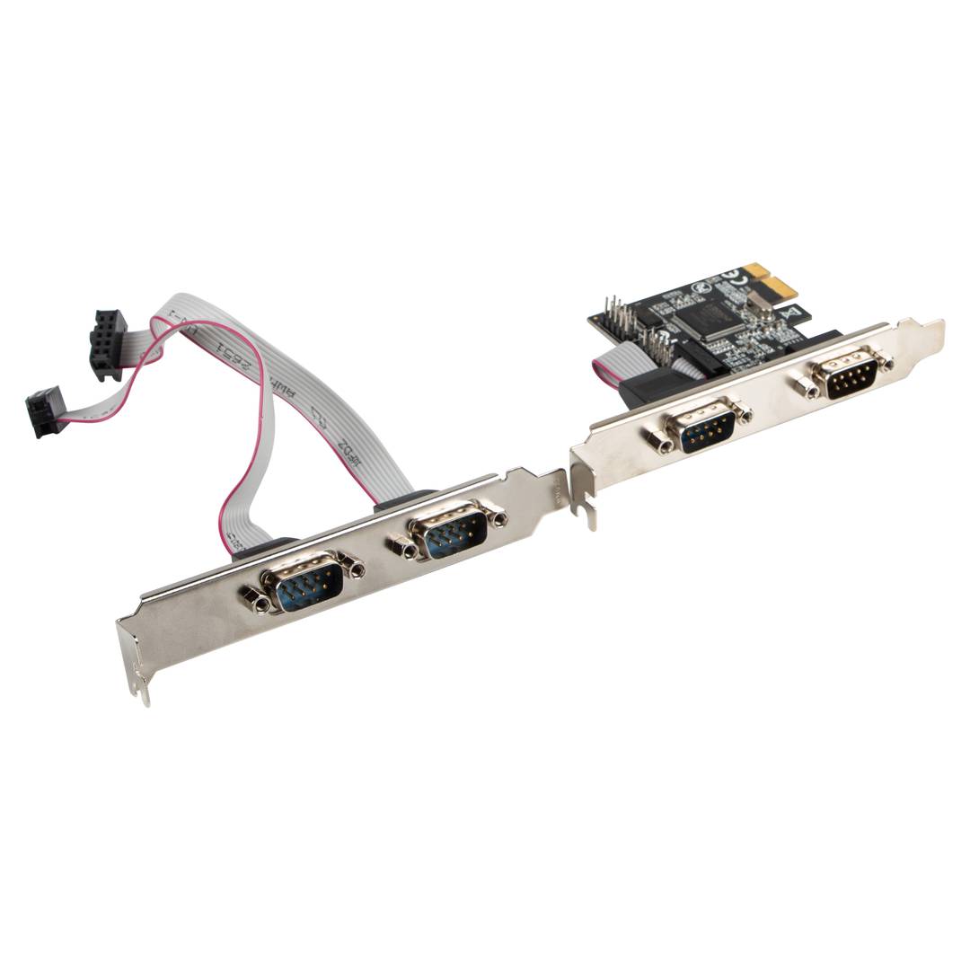 Karta PCI Express Lanberg X1 z 4 złączami DB-9 (COM) PCE-DB9-004