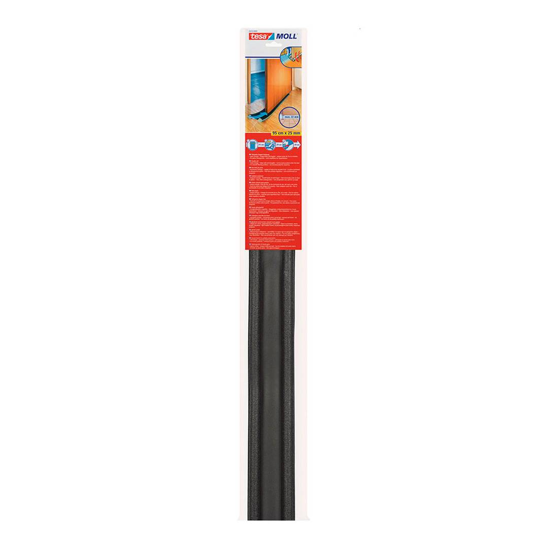 Double roll draft excluder for 95 cm x 25 mm doors in gray TESA ‎05418-00001-02