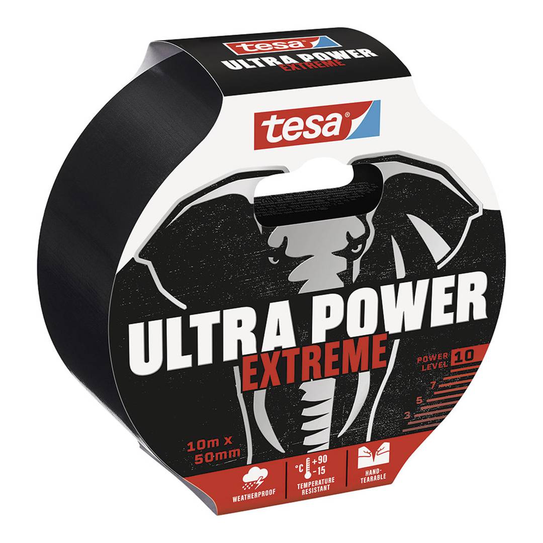 Fita Ultra Power Extreme 10 mx 50 mm cor preta TESA 56623-00000-01