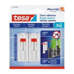 Clavo adhesivo para azulejos con capacidad de soporte máx hasta 3 kg de TESA 77764-00001