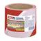 Non-adhesive beacon tape 100 mx 80 mm red and white TESA 58137