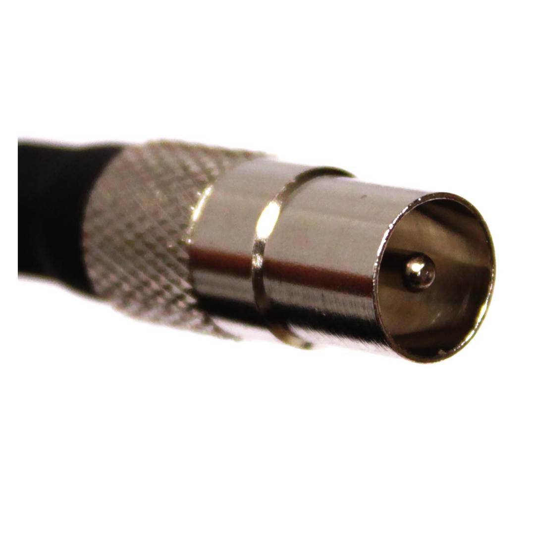 Coassiale TV via cavo maschio RG6U F a 2,5 m maschili