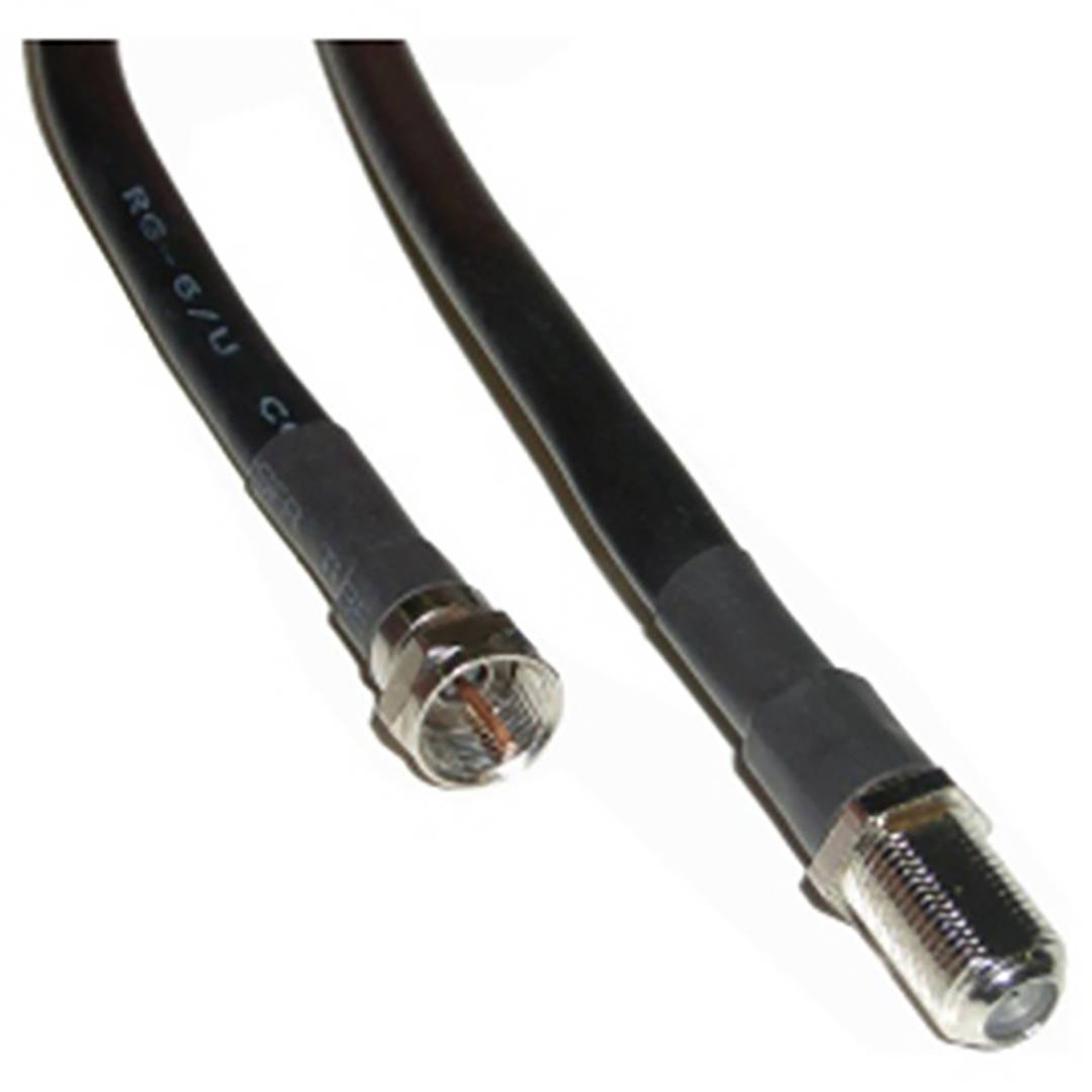 Cable coaxial RG6U F mascle a F femella de 1.5m