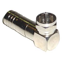 Conector F Macho Crimpable (Ángulo Recto)