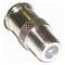Conector F Hembra a F Macho sin Rosca
