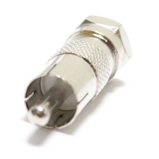 RCA-male naar F-male adapter