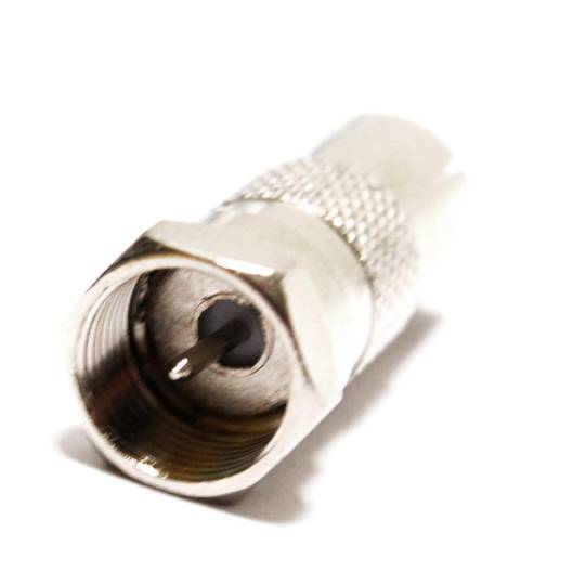 RCA-male naar F-male adapter