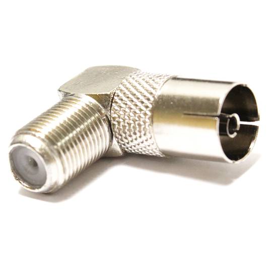 Adapter kątowy żeński RCA-F żeński