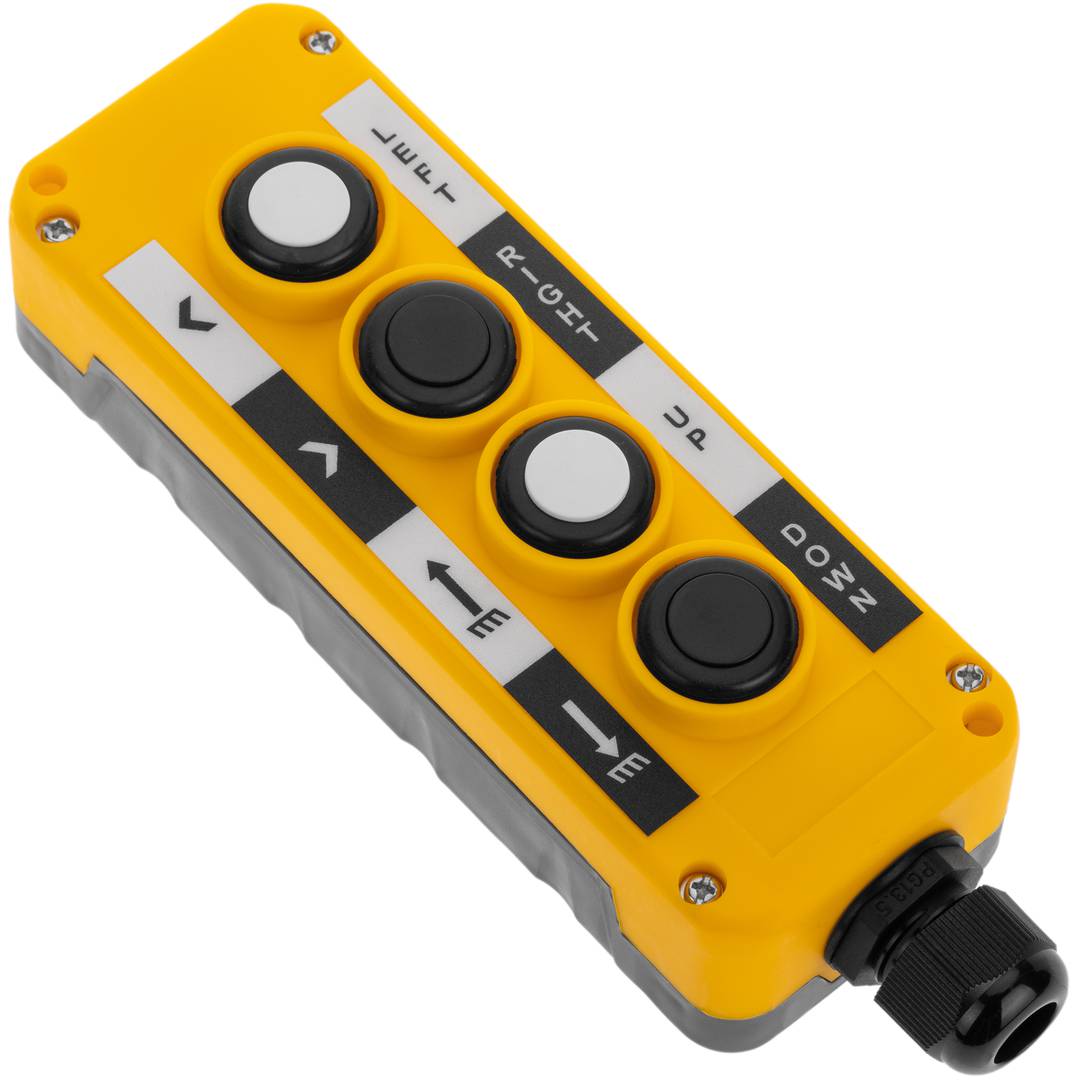 Caixa de controle com 2+2 botões momentâneos pela série LAY5