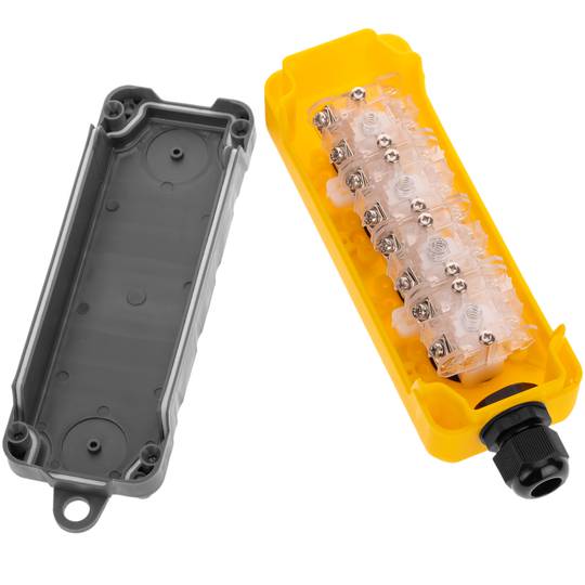 Caixa de controle com 2+2 botões momentâneos pela série LAY5