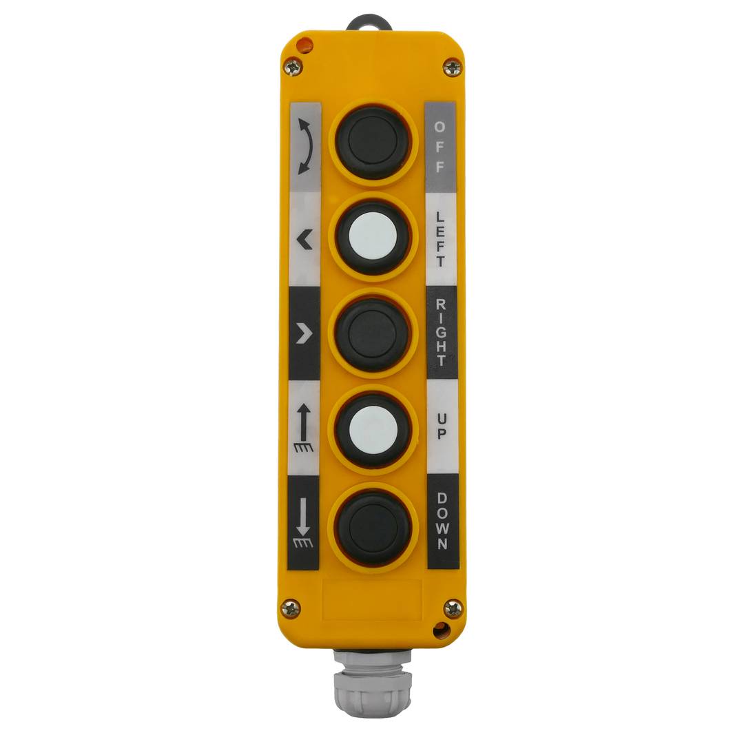 Pudełko z przyciskami chwilowymi 2 + 2 + 1 serii LAY5