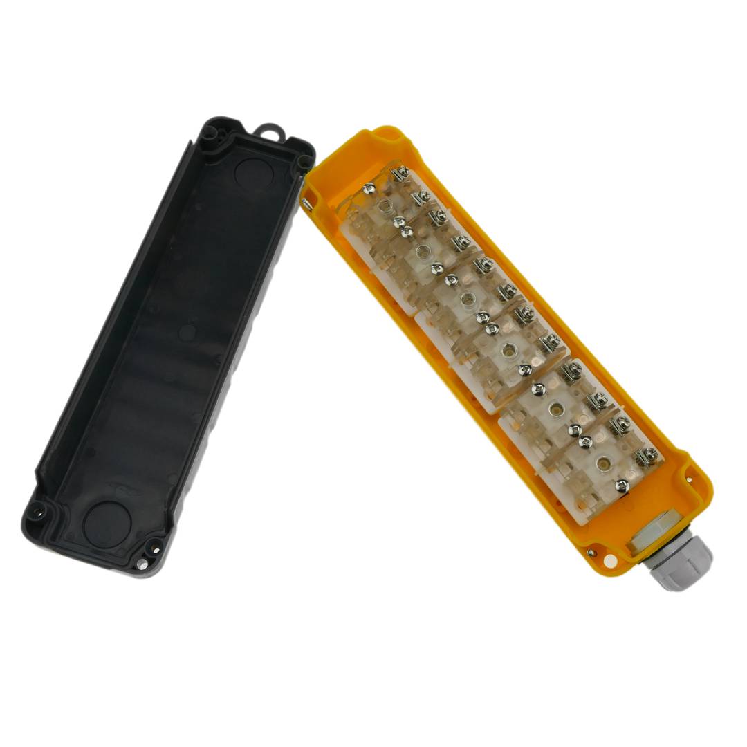 Control box with 2+2+2 momentary push button by LAY5 series