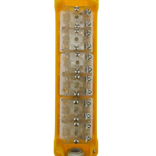 Control box with 2+2+2 momentary push button by LAY5 series