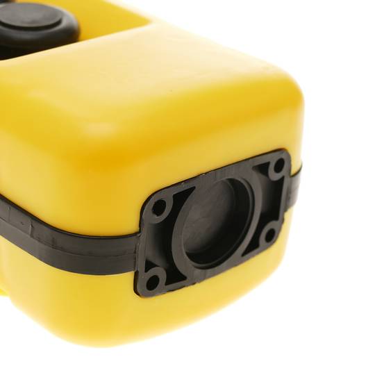 Scatola di controllo con 2 pulsanti momentaneo e arresto d'emergenza da serie XACA 80x64x185mm