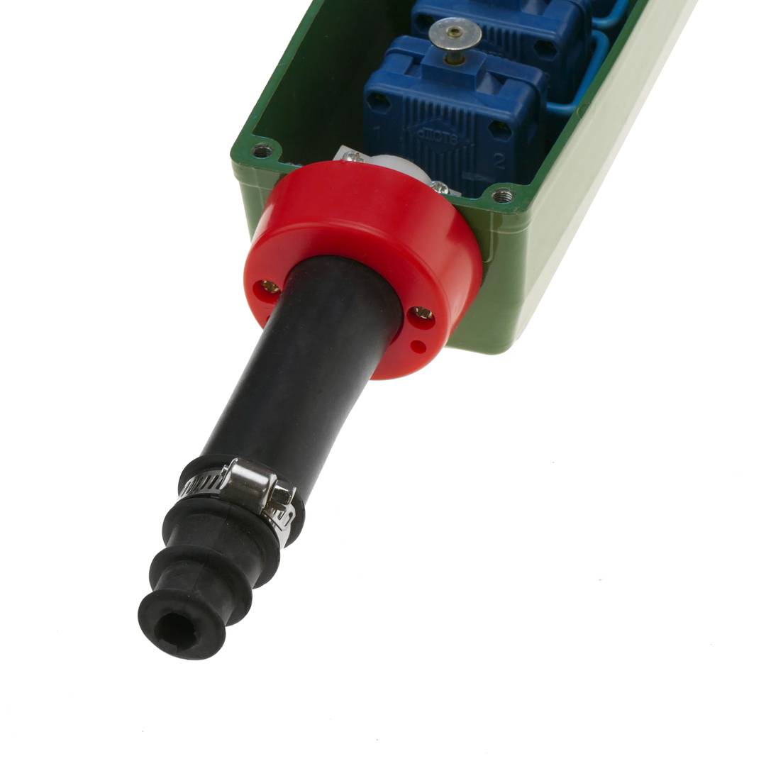 Scatola di controllo con 2+2+2 pulsanti momentaneo e arresto d'emergenza da serie BAK63