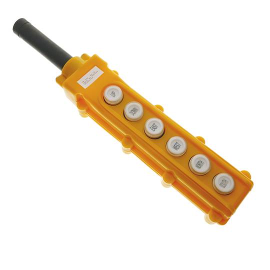 Pudełko z przyciskami chwilowymi 2 + 2 + 2 serii COB 70x50x245mm