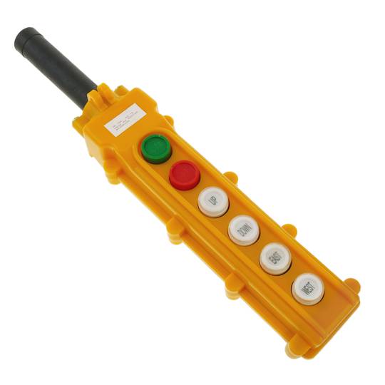 Scatola di controllo con 2+2 pulsanti momentaneo e 2 interruttori da serie COB