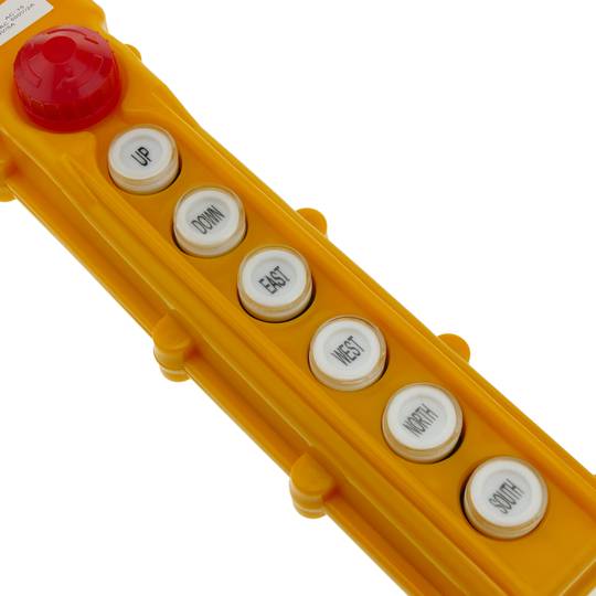 Scatola di controllo con 2+2+2 pulsanti momentaneo e arresto d'emergenza da serie COB