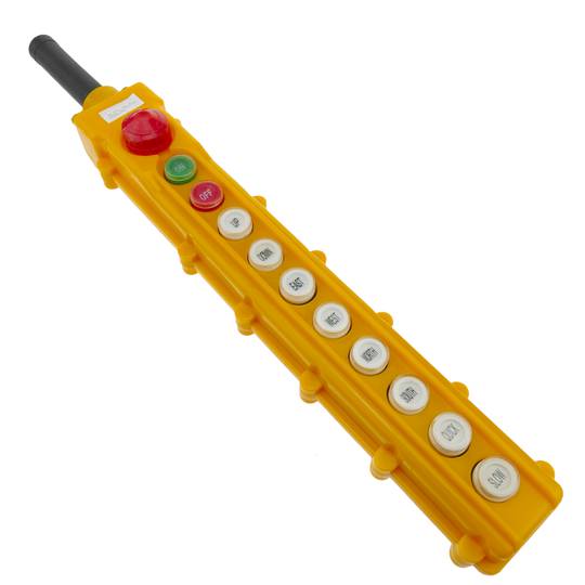 Doos met 2 + 2 + 2 + 2 tijdelijke drukknoppen en 2 schakelaars en noodstop van de COB-serie